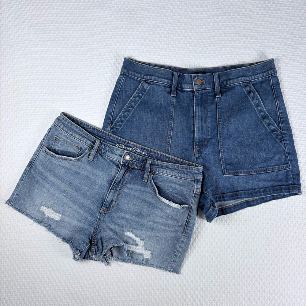 High Rise Jean Short Bundle, J. Crew, Universal Thread, Size 31 - 12